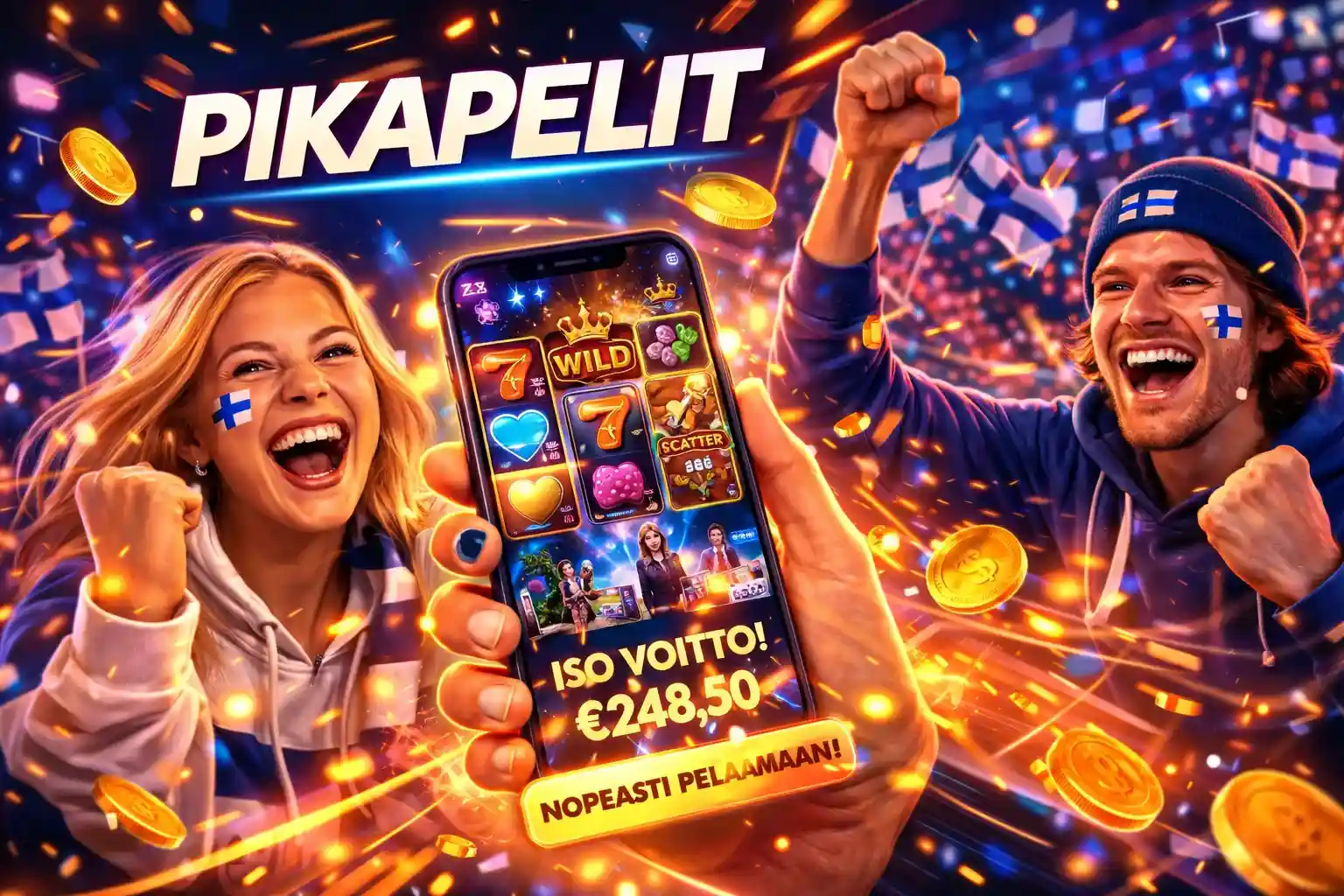 Suomalaiset pelaajat nauttivat nopeista pikapelien voitoista mobiilissa